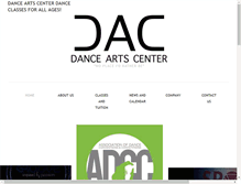 Tablet Screenshot of danceartscenterinfo.com